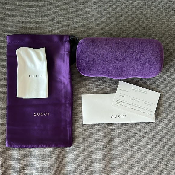 New! Authentic GUCCI Round Metal Frame Sunglasses - Picture 14 of 16